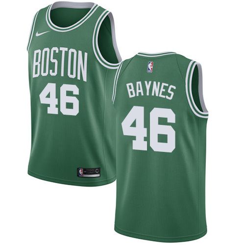 Men Boston Celtics 46 Aron Baynes Green Swingman Icon Edition NBA Jersey